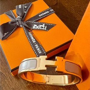 Hermes rose gold bracelet